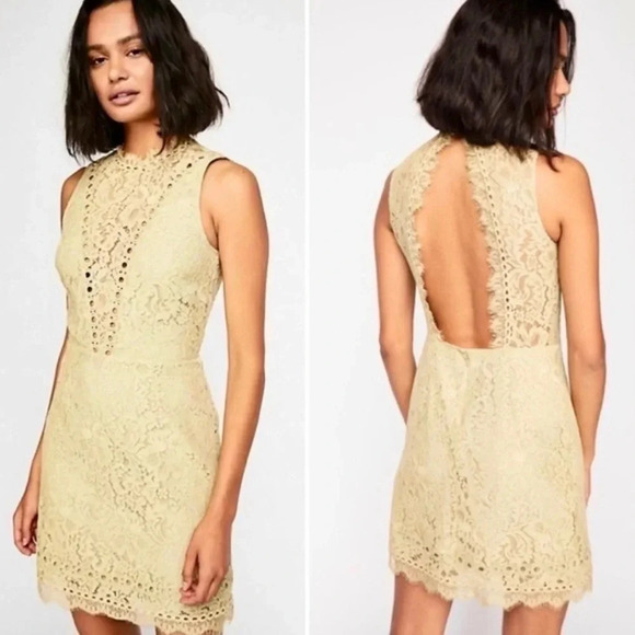 NWT Saylor × Free People Cherie Lace Dress - Picture 1 of 6